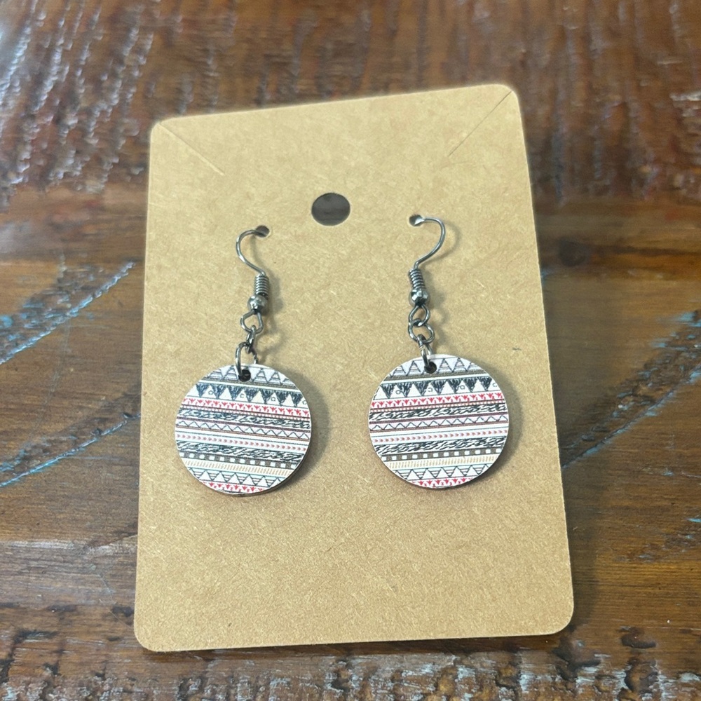 Patterned Dangle Earrings